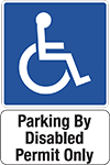 Parking by Disabled Permit Only
