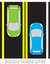 Double Solid Yellow Lines